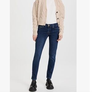 FRAME NWT Le Garcon Mid-Rise Straight Fit Dark wash jeans size 25